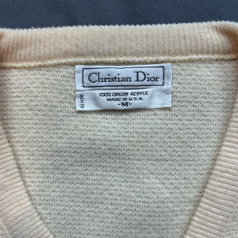 Vintage Christain Dior Cashmere Sweater (GREAT CONDITION) - Picture 7 of 9